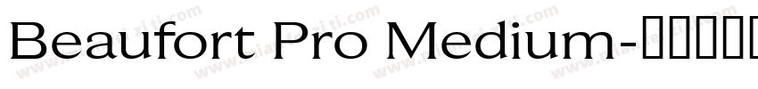 Beaufort Pro Medium字体转换